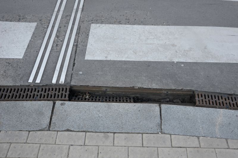 Sidewalk Drainage Installation